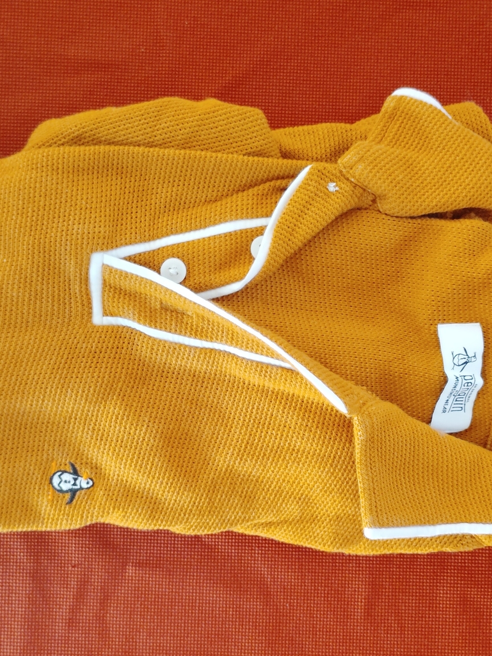 Original Penguin Men's Perforated Polo Shirt Size Small